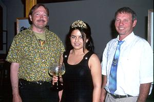 Weink&ouml;nigin Eva I. mit Martin Platzbecker und Reinhard Lawall
